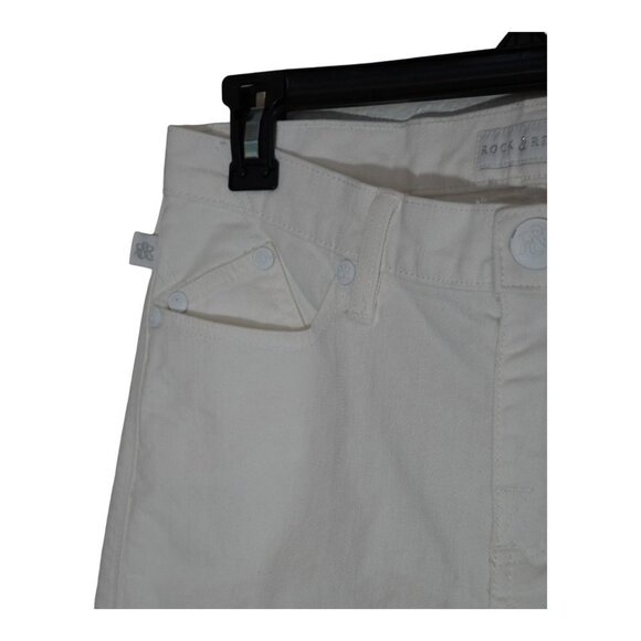 Rock & Republic Women's White Denim Bootcut Jeans Designer Fashion - Picture 5 of 10